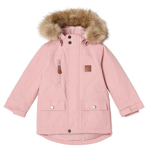 Se Kuling Val Thorens Parka Woody Rose | Lyserød | 128 cm ved Babyshop