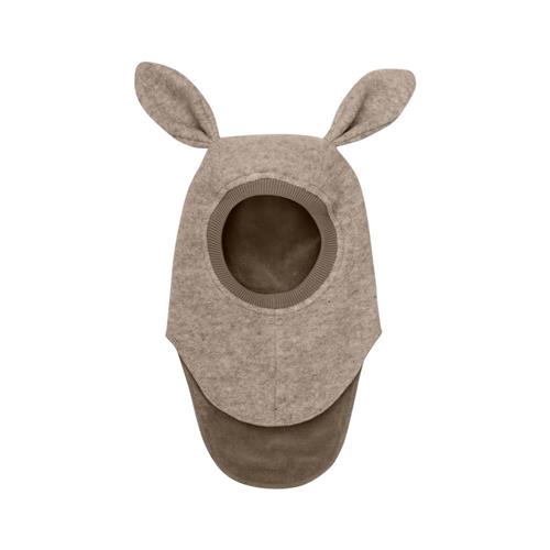 Se Huttelihut Balaclava Ears Uld Camel Melange | Brun | 12-24 months ved Babyshop