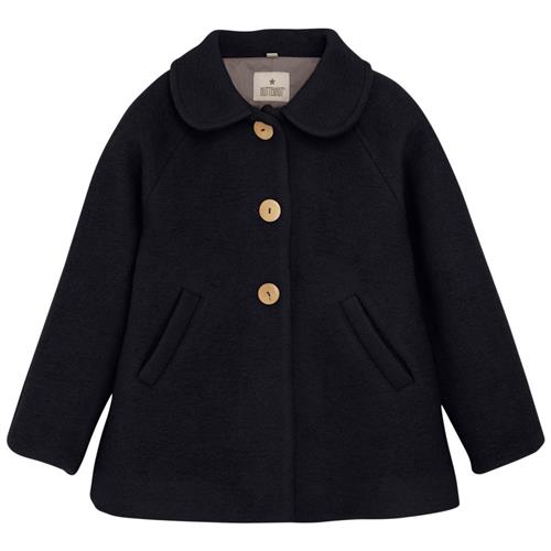 Se Huttelihut Frakke uld m. foer Dark Navy | Marine blå | 98/104 cm ved Babyshop