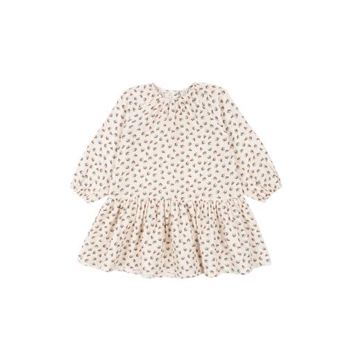 Konges Sløjd Coco Dress Gots - Fleur Tricolore | Hvid | 2 years