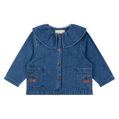 Konges Sløjd Magot Denim Shirt Gots - Denim Blue Cherry | Blå | 18 months