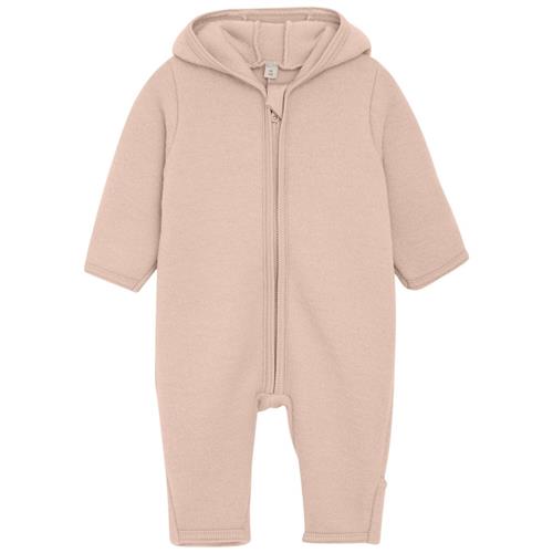 Huttelihut Pram Suit Wool Fleece (M) Mahogany Rose | Lyserød | 80 cm