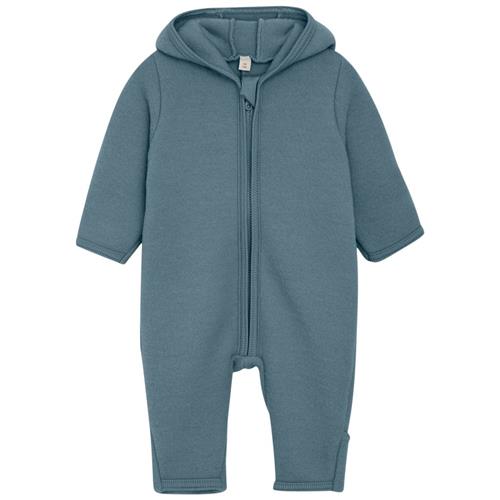 Se Huttelihut Pram Suit Wool Fleece (S) Stormy Weather | Grå | 56 cm ved Babyshop