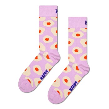 Happy socks Strømper Sunny Side Up Sock Lyseviolet bomuld Str 36/40