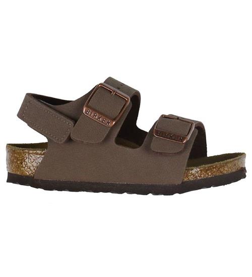 Se Birkenstock Birkenstock Sandaler - Milano Kids - Mocha ved KidsWorld