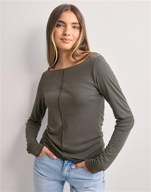 Vero Moda - Brun - Vmmaggie Ls Boatneck Top Vma Noos