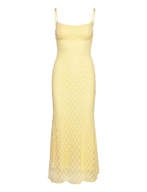 Bardot Adoni Mesh Midi Dress Bardot Yellow