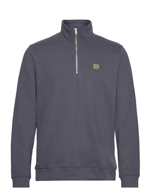 Clean Cut Copenhagen Basic Organic 1/2 Zip Sweat Clean Cut Copenhagen Navy