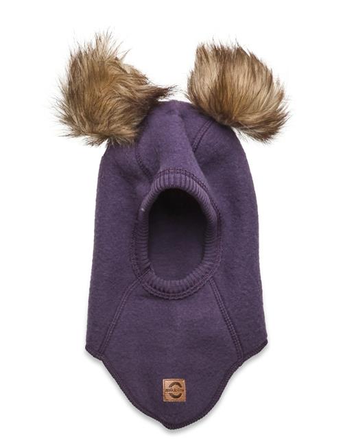 Wool Fullface W. Pom Pom Mikk-line Purple