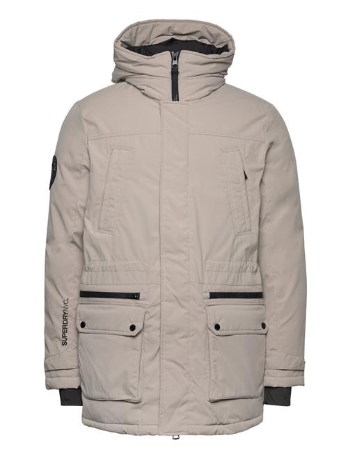 City Padded Parka Jacket Superdry Cream