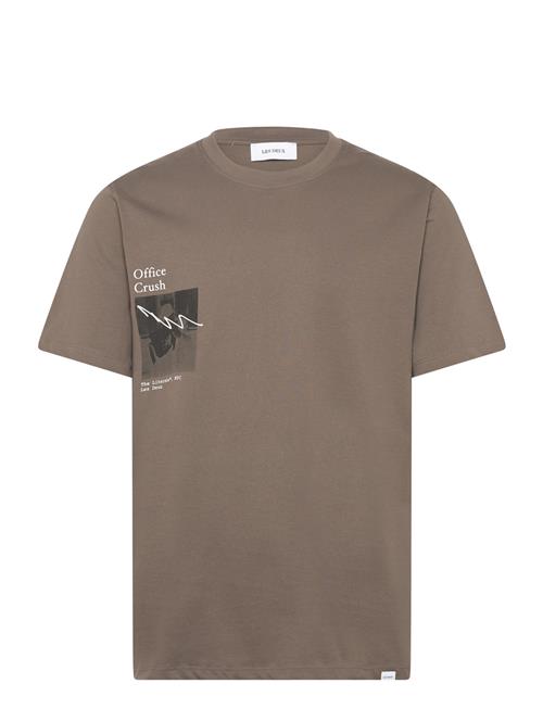 Les Deux Newspaper T-Shirt Les Deux Brown