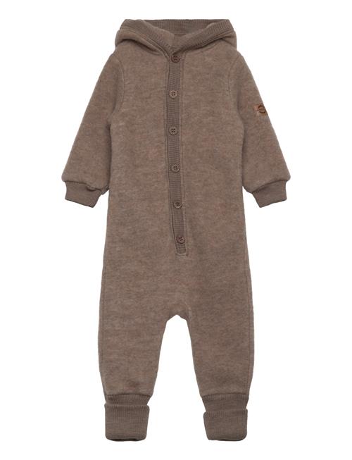 mikk-line Wool Baby Suit W. Hood Mikk-line Brown