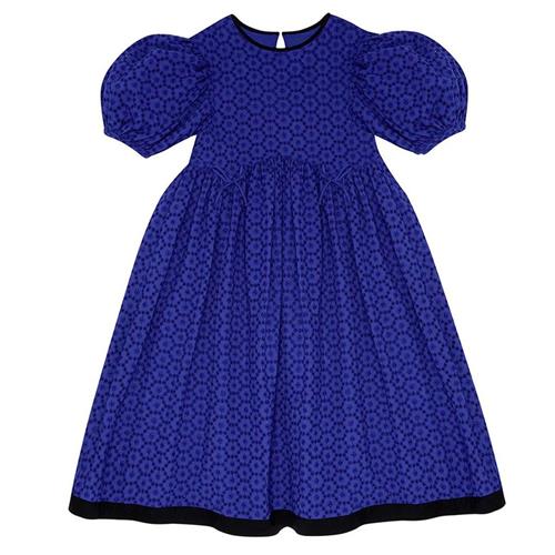 The Middle Daughter Tie The Knot Broderet Kjole Aegean Blue | Blå | 2 years