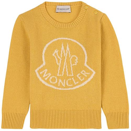 Moncler Mærket Strikket Trøje Gul | Gul | 9-12 months