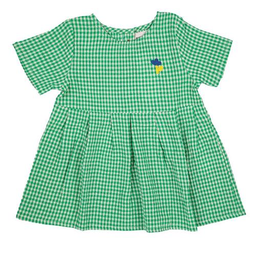 Bobo Choses Gingham Kjole Grøn | Grønn | 6 months