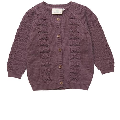 Se EnFant Strikket Cardigan Flint | Lilla | 62 cm ved Babyshop