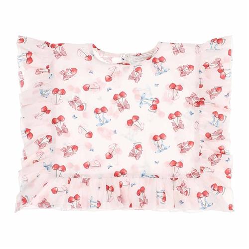 Monnalisa Cherries T-shirt Hvid | Hvid | 18 months