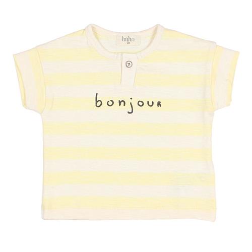 Se búho Stribet T-shirt Mimosa | Gul | 6 months ved Babyshop