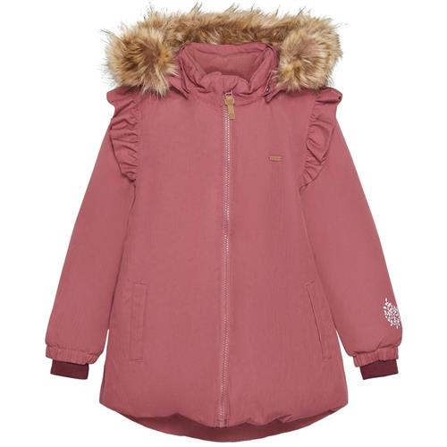 Se Minymo Vinterjakke Roan Rouge | Lyserød | 104 cm ved Babyshop