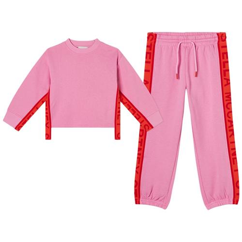 Se Stella McCartney Kids Logo Joggesæt Lyserød | Lyserød | 10 years ved Babyshop