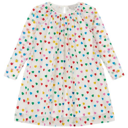 Se Stella McCartney Kids Hjertemønstret Kjole Cremefarvet |  | 10 years ved Babyshop