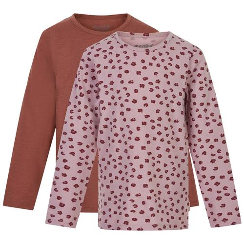 Se Minymo 2-pak Langærmede T-shirter Violet Ice | Lilla | 86 cm ved Babyshop