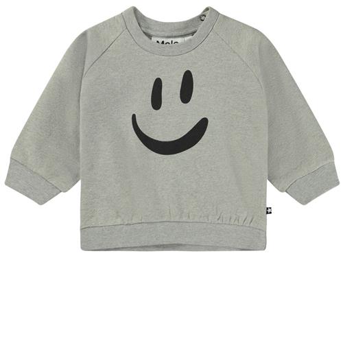 Se Molo GOTS Disc Sweatshirt Gråmeleret | Grå | 62 cm ved Babyshop