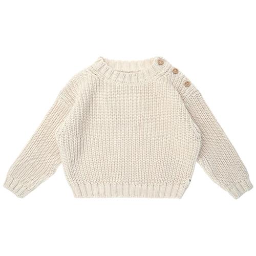 Tocoto Vintage Pearl Knit Basic Baby Trøje Off White |  | 6 months