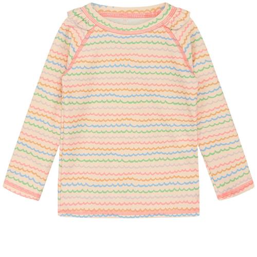 Se Hust&Claire Maiak Stribet UV-trøje Shrimp | Lyserød | 18 months ved Babyshop