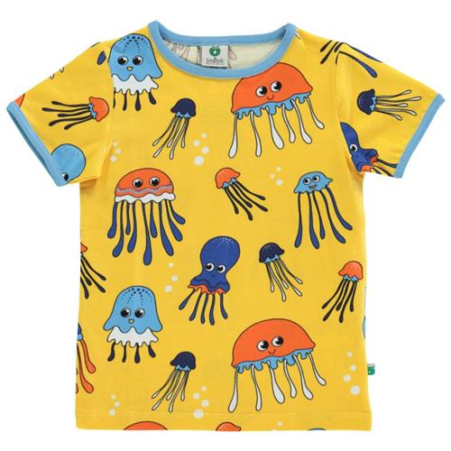 Småfolk T-shirt Med Vandmænd Gul | Gul | 2-3 years