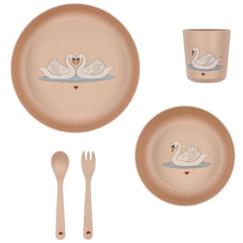 Konges Sløjd Pla Dinner Set Swan | Lyserød | 0