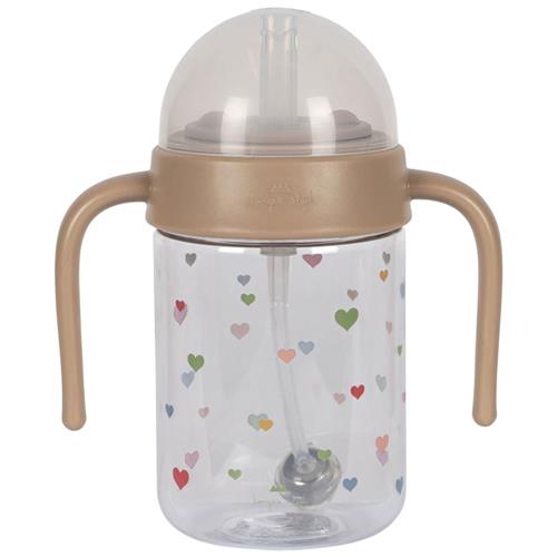 Konges Sløjd Bottle With Handle Multi Hearts | Beige | 0