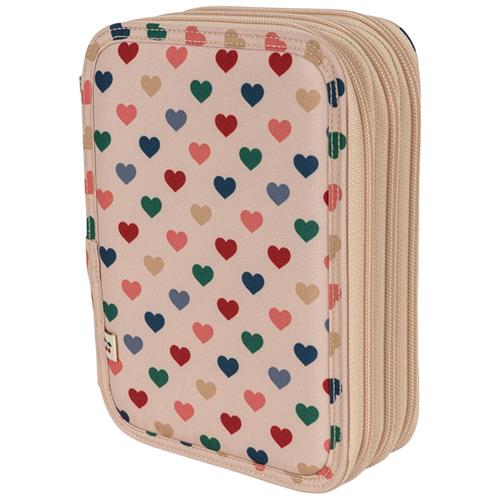 Konges Sløjd Clover Maxi Pencil Case - Coeur Colorè Frappe | Lyserød | 01