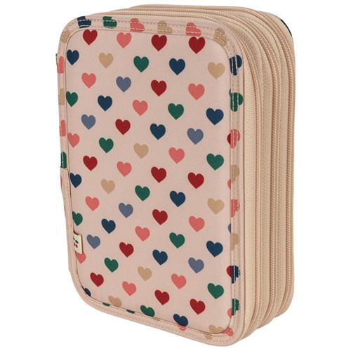 Konges Sløjd Clover Maxi Pencil Case - Coeur Colorè Frappe | Lyserød | 01