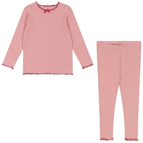 Se Konges Sløjd Rivi Rib Set Ocs - Mellow Rose | Lyserød | 2 years ved Babyshop