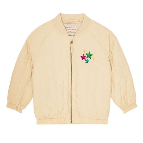 Se Konges Sløjd Juno Sequin Bomber Jacket Frappé | Beige | 18 months ved Babyshop