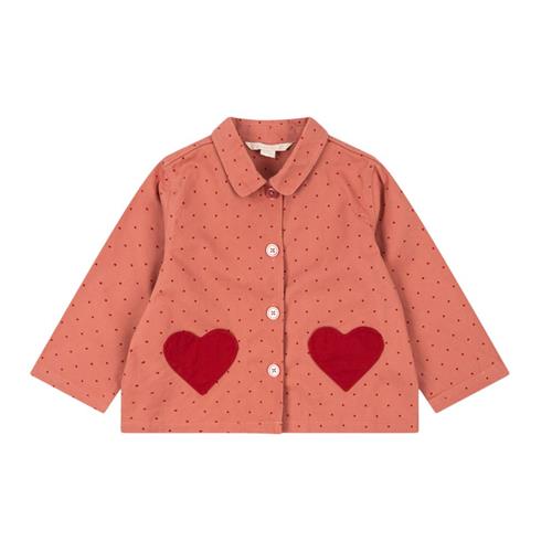 Konges Sløjd Nola Shirt Jacket Gots - Mahogany Dot | Lyserød | 4 years