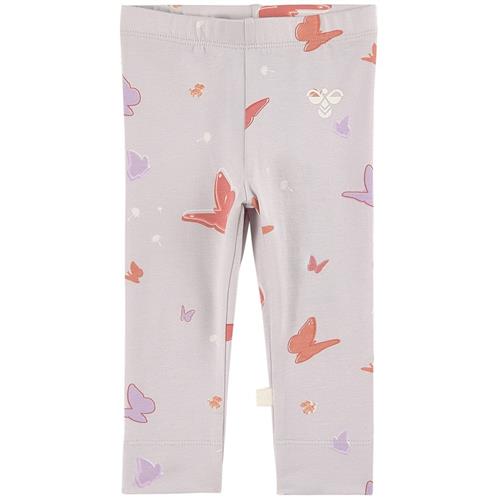 Se Hummel Lilac Butterfly All Over Print Leggings Lilla | Lilla | 6-9 months ved Babyshop