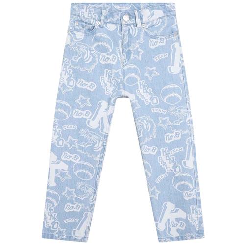 Se Kenzo Mønstrete Jeans Blå | Blå | 3 years ved Babyshop