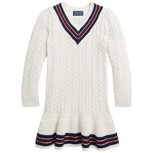 Se Ralph Lauren Kabelstrikket Kjole Cremefarvet |  | 6.5 years ved Babyshop