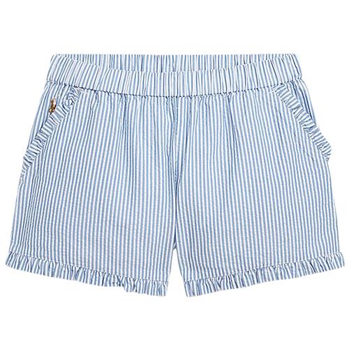 Se Ralph Lauren Stribet Shorts Blå | Blå | 144-147 cm ved Babyshop