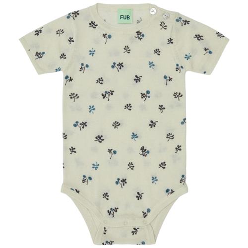 FUB Blomstret Uld-bodysuit Ecru |  | 56 cm