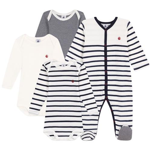 Petit Bateau Stribet Gavesæt Navyblå | Marine blå | 24 months