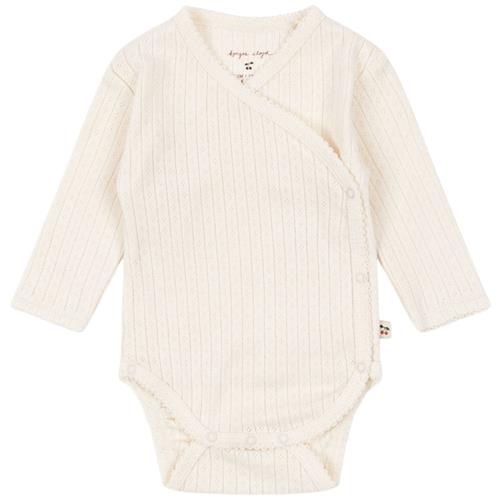 Se Konges Sløjd Minnie Newborn Body Gots - Antique White | Hvid | 6 months ved Babyshop