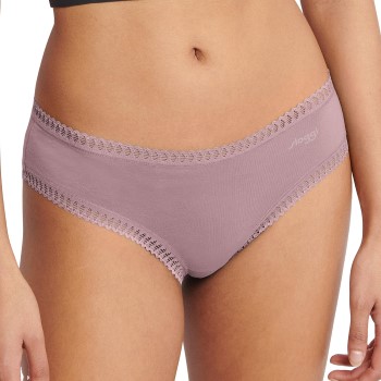 Sloggi Trusser 3P GO Crush Hipster Briefs Sand/rosa bomuld Large Dame