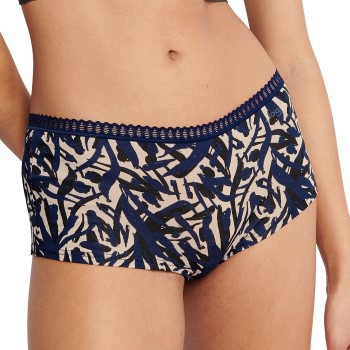 Sloggi Trusser 3P GO Crush Hipster Shorts Sort/Blå bomuld X-Small Dame