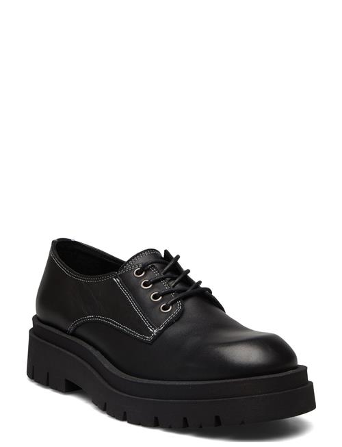 Se Bianco Biakwamie Laced Up Shoe Crust Bianco Black ved Booztlet