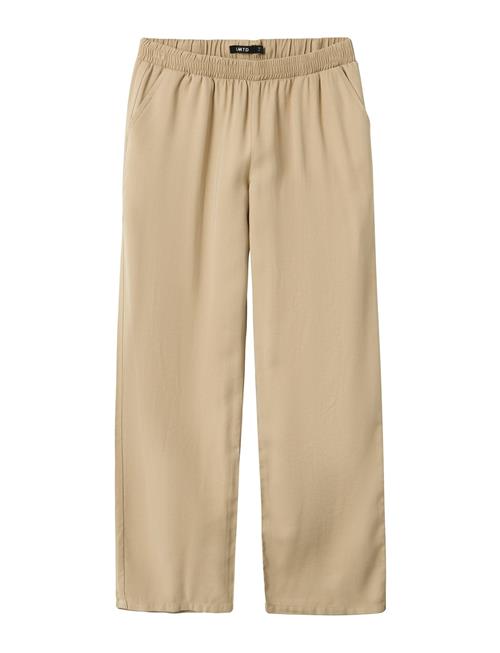 Se LMTD Nlftake Lw Straight Pant LMTD Beige ved Booztlet