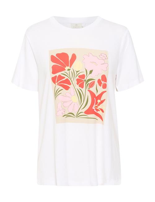 Se Kaffe Kaelin T-Shirt Kaffe White ved Booztlet