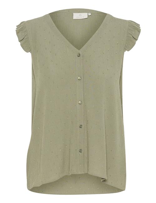 Se Kaffe Karonna Sleeveless Shirt Kaffe Khaki ved Booztlet